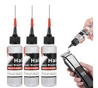 3 Pièces Huile Tondeuse Cheveux, 60ml Huile De Coupe Barbe, Clippers Oil Lubrifiant, Expérience De Rasage Douce Et Sans Friction, Pour Rasoirs À Barbe