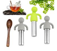 3 Pièces Infuseur De Thé Silicone Acier Inoxydable Infuseur à Thé Boule à Thé Infuseur à Thé Passoire à Thé En Acier Passoire à Thé En Métal Pour Feuilles De Thé En Vrac, Theiere, Tasse, Mug
