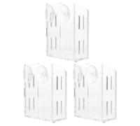 3 Pièces Jardinière à Ventouses, Support Mural Acrylique | Montage Vertical sans Perçage ni Outil, pour Boutures et Plantes Aquatiques, Plastique Résistant