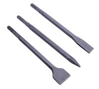 3 Pièces Jeu de Ciseaux pour Marteau Électrique, Burin Plat | Brique et Carrelage, Usage Industriel, avec Étui de Rangement, Modèle Renforcé, Haute Résistance