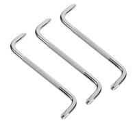 3 Pièces Jeu de Tournevis Coudés en Z 90° pour Espaces Restreints | Acier Chrome-vanadium Argenté, Inversion Cruciforme et Plate, Aimanté, Serrage Précis en Zones Difficiles