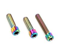 3 pièces, jeu de vis et boulons à cadran arrière pour potence de guidon en alliage de titane pour vélo de route, vis légères et très résistantes pour guidon de vélo, accessoires po ((Limiteur de