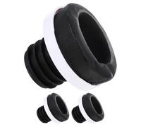 3 Pièces Joint de Bride D’urinoir Rond Noir en PP et Caoutchouc | Étanchéité Anti-odeur, Diamètre Fileté Extérieur 45mm, Installation au Sol, Usage Maison et Restaurant