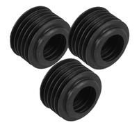 3 Pièces Joint de Cire pour Wc en Caoutchouc Noir Double Couche | Installation Facile, Conception pour Toilettes à Turque et Conduits D’évacuation, Entretien Résidentiel