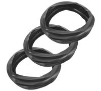 3 Pièces Joint de Lavabo, Anneau Caoutchouc 8,46 Pouces | Bague D’assemblage Noire, Étanchéité Anti-fuite, Compatible Bols Pivotants et Interfaces Céramique