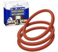 3 Pièces Joint Torique pour Machines à Café Automatiques 43x35x4 mm pour Groupe Infuseur et Bloc Thermique Porte - Code Original 5332149100 pour DeLonghi 4071389953 pour Aeg pour Electrolux - MONTERAL