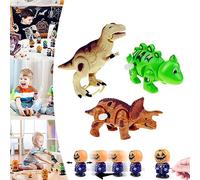 3 pièces Jouets à Remonter de Dinosaure,Amusants Jouet Mecanique Horlogerie Dinosaure Sauter Mignons pour Enfants Halloween,Petits Jouets Cadeaux pour Fête,Crackers Pochette Surprise Noël Remplissage