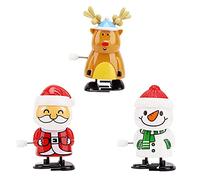 3 pièces Jouets à Remonter de Noël,Amusants Jouet Mecanique Horlogerie Animaux Sauter Mignons pour Enfants Anniversaire,Petits Jouets Cadeaux pour Fête,Crackers Pochette Surprise Noël Remplissage