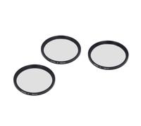3 pièces Kit de filtres étoile 49 mm, argent, 4/6/8 étoiles