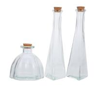3 Pièces Kit de Flacons de Cérémonie du Sable de Mariage en Verre | Bouchons en Liège, Souvenir pour Cérémonie Nuptiale et Présent de Noces