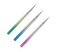 3 Pièces Kit de Pinceaux de Précision pour Nail Art, Plastique