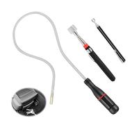 3 Pièces Kit d'Outils Magnétiques, Portable Aimant Telescopique 3 Tailles Ramassage Magnétique Aimant Flexible pour Récupérer Petites Pièces Métalliques Vis Boulons etc Objets Métalliques(1.5LB-5LB)