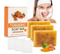 3 Pièces Kojic Acid Soap Turmeric Soap, Savon Curcuma Visage et Corps | Savon le Naturel pour Eclaircissant Peau, Dark Spot, Acne, Hyperpigmentation