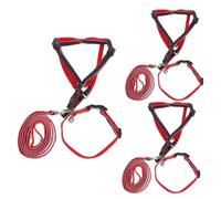 3 pièces Laisse pour Animaux de Compagnie Gilet pour Animaux de Compagnie Harnais Chiot Transporteur Fronde Chiot Colliers Chiot Harnais Laisse Chien Gilet Laisse tirant Chiot Walke