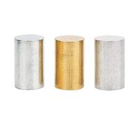 3 pièces laiton, fer, aluminium, cylindres de densité égale pour activités de gravité spécifique, fournitures scolaires