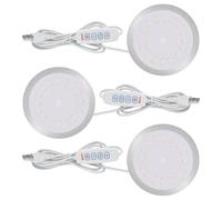 3 Pièces Lampe De Placard, Veilleuse Led Rechargeable, Lampe Led Rechargeable Cuisine, 3 Températures De Couleur, Lampe De Placard Led Our D'escalier, Couloir, Chambre À Coucher, Armoire, Cuisine