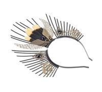 3 Pièces L'auréole de Notre-Dame bandeaux en strass pour femmes déguisement de sorcière pour fille hair charms hair toppers décor cerceaux de cheveux féminins coiffe de fête Black LIFKOME