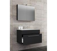 3-pièces lavabo meuble de salle de bains ensemble lavabo Badinos tiroir SC