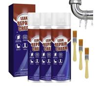 3 pièces Leak Repair Cream, D'étanchéité Imperméable Avec Pinceau, Liquide D'étanchéité Transparent, Wasserdichtes Beschichtung Crème, Revêtement Imperméable, D'étanchéités Pour Toiture