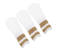 3 Pièces Lingettes Doigts des Chiens en Nylon Blanc | Taille Unique pour Tous les Doigts, Nettoyage Doux, Retire la Saleté, Aide à Limiter L’haleine Forte