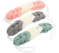 3 Pièces Loofah de Long en Coton Polyester, Gommage
