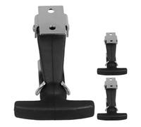 3 Pièces Loquet de Boîte en Caoutchouc Poignée en T, Capot | Acier Inoxydable, Absorption des Chocs, Fermeture Sûre des Panneaux, Usage Automobile et Réparation D'outils