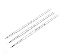3 pièces/lot 0 00 000 crochets ligne stylo professionnel pointe fine pinceau pour peinture acrylique, aquarelle, peinture à l'huile, kit d'outils d'artiste