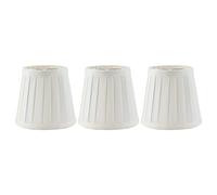 3 Pièces Lustre Abat-Jour, E14 Clip Sur Tissu Abat-Jours Applique Murale Abat-Jour Clip sur Plissée Suspension Abat-Jours pour la Décoration de la Maison (#1)
