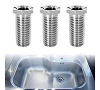 3 Pièces M12 x 30 mm Vis Creuses Pour Éviers en Acier Inoxydable, Vis Accessoires de Bouchon de Crépine de Panier D'évier pour Cuisine, Convient et de Bar, évier à Tamis