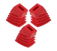 3 Pièces Manchon de Pied de Cymbale de Batterie en Abs Rouge