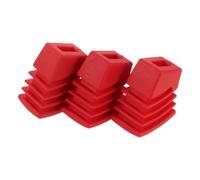 3 Pièces Manchon de Pied de Cymbale Rouge en ABS, Réglage Facile | Protection du Sol, Absorption des Chocs, Stabilité Accrue, Compatible Pieds de Cymbale et Jambes de Caisse