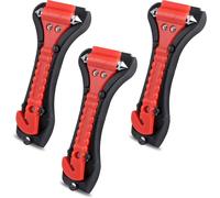 3 Pièces Marteaux De Secours Pour Voiture, Brise Vitre Voiture Securite Avec Outil De Coupe Ceinture, Outil De Sécurité Essentiel Pour Voiture, Bus, Voiture De Tourisme, Camion[Por044149]