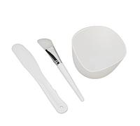 3 pièces masque de bricolage ensemble d'outils masque en Silicone bol masque brosse spatule ensemble masque de bricolage ensembles d'outils de mélange