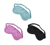 3 Pièces Masque de Sommeil en Satin Double Face Sangle Réglable | Léger et Portable, pour Sieste, Contemplation, Relaxation, Camping, Mère et Garçon Fille Couleur Aléatoire