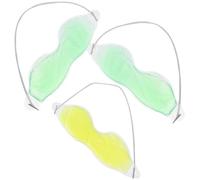 3 pièces Masque Yeux en Gel Réutilisable, Thérapie Chaude et Froide | Sangle Élastique Ajustable, Utilisation Sans Mains, Liquide Cryogénique Sûr, pour Fatigue Oculaire, Marques Couleur Aléatoire
