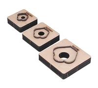 3 Pièces Matrice de Découpe en Cuir en Forme de Pétale de Fleur Kit de Moule de Découpe de Poinçon en Cuir pour BricolageFlower Petal S Leather DieLeather Punching Die SetLeather