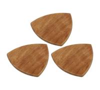 3 Pièces Médiator de Guitare en Bois, Triangle Grand Format | Léger et Confortable, Protège les Doigts, Usage Facile pour Guitare et Ukulélé, Accessoire Musical