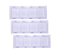 3 Pièces Medikamentendispenser Medi-Inn Médicaments Pillenbox Dispenser - blanc, XL-Special