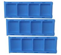 3 Pièces Medikamentendispenser Medi-Inn Médicaments Pillenbox Dispenser - bleu, XL-Special, Bleu, Spécial XL