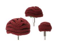 3 Pièces Meule Abrasive Champignon Rouge à Polir Queue 6 Mm