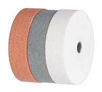 3 Pièces Meule Carbure de Silicium Meuleuse Polisseuse Roue Remplacement Affûtage Polissage Outil Ensemble Kit 75 * 10 * 20mm pour Polir Métal Céramique Marbre Travail du Bois
