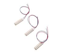 3 Pièces Mini Moteur Vibrant sans Noyau Double Fil | Métal Argenté, Vibrations , Format Léger et Portable, pour Appareils de Soin et Équipement Santé