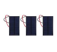 3 Pièces Mini Panneau Solaire Dc 6 V Polysilicium Module de Chargeur de Cellule époxy Solaire Kits de Système de Bricolage Solaire Avec Câble de 30 cm