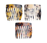 3 Pièces Mini Peigne À Cheveux, Peigne Léopard, Peigne En Plastique, Peigne Portable, Outil De Coiffure.