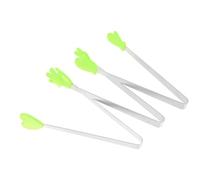 3 Pièces Mini Pince en Acier Inoxydable et Silicone Antidérapante | Glaçons et Sucre, Légère, Résistante à Rouille, Facile à Nettoyer, Fêtes et Réunions Entre Amis