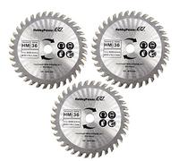 3 pièces Mini scie circulaire à main HM Lame de scie circulaire pour bois, stratifié, plastique, aluminium Ø 85 mm x 10 mm 36 dents compatible avec Matrix MCS 500-1, PARKSIDE, Einhell, Worx et autres