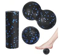 3 pièces Mini Set de Rouleaux de Yoga en Mousse - Mini Rouleau de Mousse, Rouleau de Massage Musculaire, Pour Soulagement Musculaire Post-Entraînement, Relaxation des Tissus Profonds et Libération de