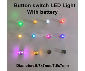 3 pièces modèle LED sans fil interrupteur de lumière contrôle Micro lampe à LED éclairage bricolage Lego Bandai Gunda Robots/modèle de voiture de table + batterie 3pcs Red