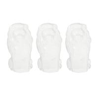 3 Pièces Modèle Lionceau en Mousse Blanche à Peindre | Création Artisanale, Peut être Épinglé ou Collé, Décoration de Fête, Matériau Écume