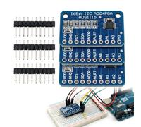 3 Pièces Module ADC ADS1115 16 Bits pour Arduino ESP8266/32 Raspberry Pi | 4 Canaux I2C 4 Adresses | Alimentation 2-5,5V | Programmable PGA 16x 860 SPS | Température -40 à 125°C | Oscillateur Interne
